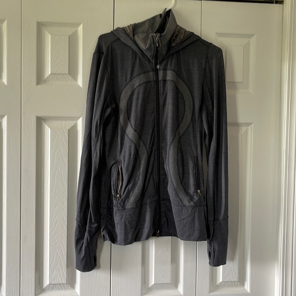 lululemon athletica Women's Charcoal Gray Full-Zip Hoodie